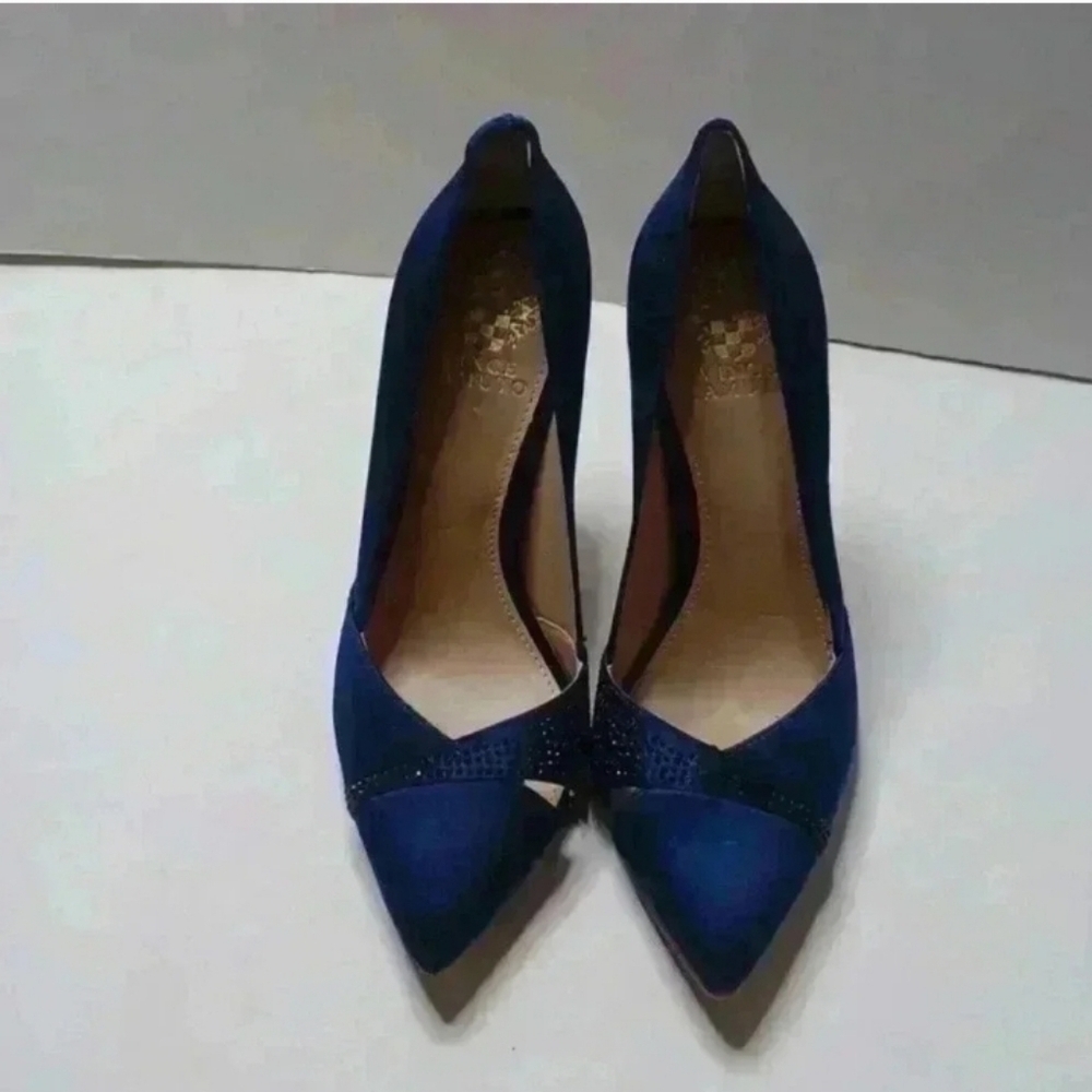 Navy Vince Camuto Heels with Sparkly